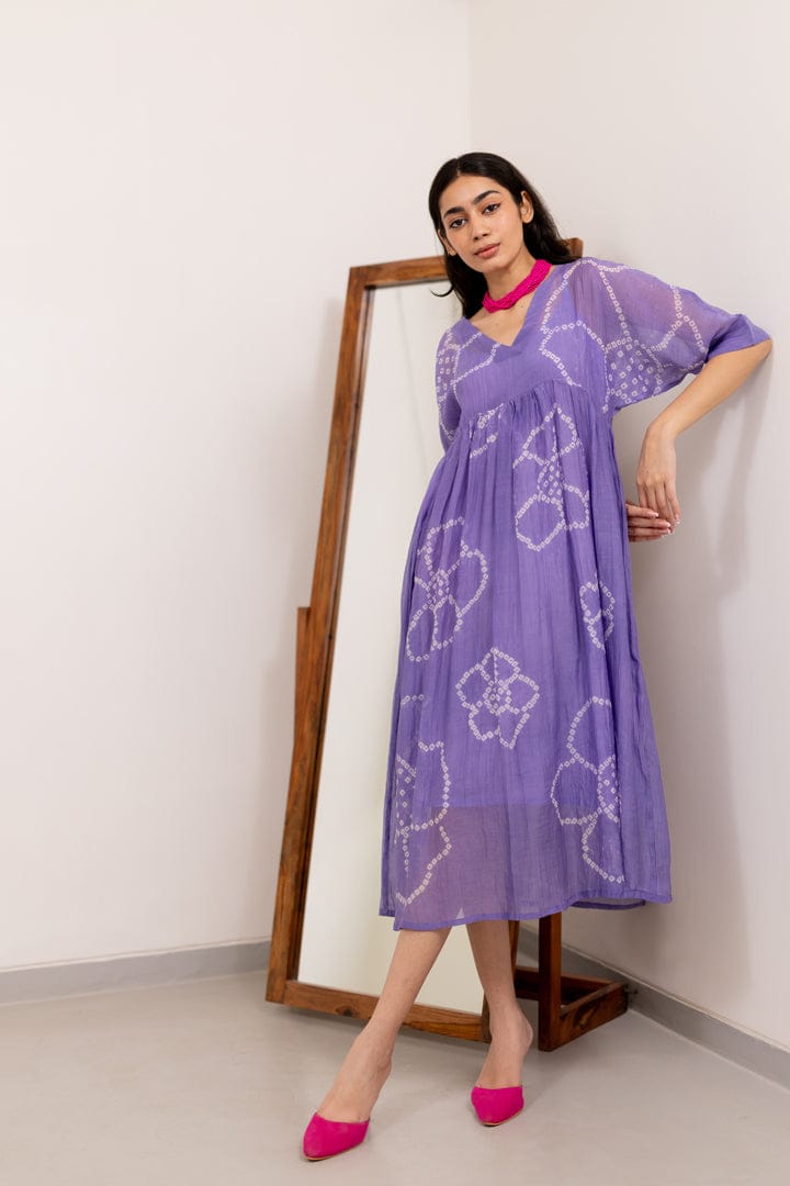 Wisteria Bandhej Dress-S