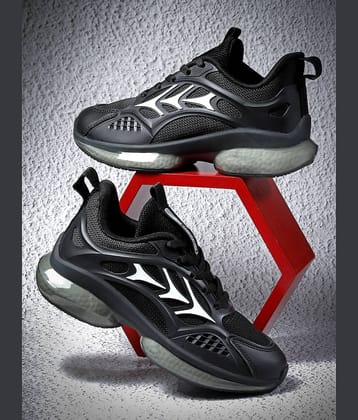 Action - Black Girl's Running Shoes ( 1 Pair )