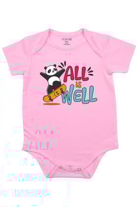 All Is Well-Baby Romper / 0-3 Months / Pink