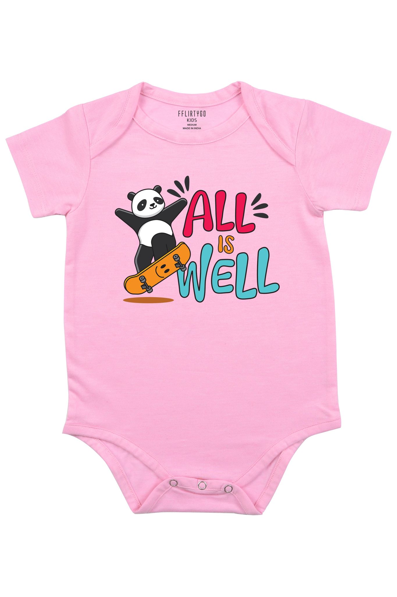 All Is Well-Baby Romper / 0-3 Months / Pink