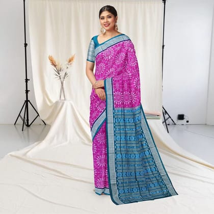 Tribal Design Sambalpuri Silk Saree Tribal Design Sambalpuri Silk Saree