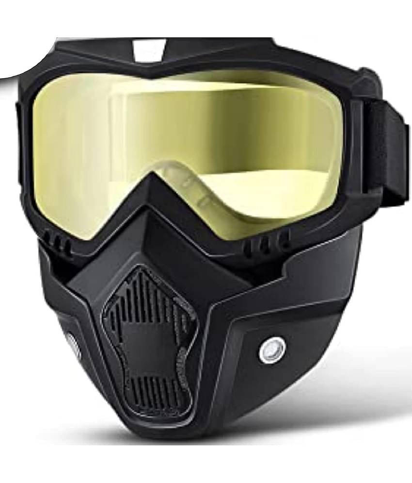 banistrokes Night Vision Yellow Riding Goggles ( Pack of 1 )