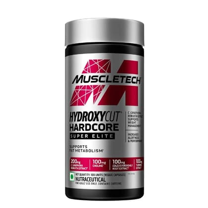 Muscletech Hydroxycut Hardcore Super Elite 100 Caps | India Mfg