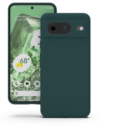 YATWIN Silicone Back Case for Google Pixel 8, Soft-Touch Phone Back Cover for Google Pixel 8 - Dark Green YATWIN Silicone Back Case for Google Pixel 8, Soft-Touch Phone Back Cover for Google Pixel 8 - Dark Green - Dark Green / Google Pixel 8