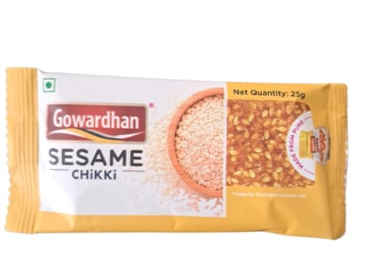 GOWARDHAN SESAME CHIKKI 25GM