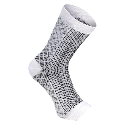 USOXO Neuro Sock | Open Toe Compression Ankle Foot Sleeves | Non-Toxic Orthopedic Neuropathy Socks | Sports Nano Brace for Arch Support Swelling Heel Pain Injury Recovery Women & Men (P-3)