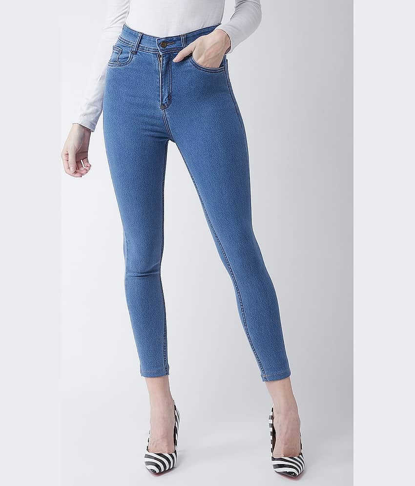 Miss Chase - Blue Denim Skinny Fit Women's Jeans ( Pack of 1 )