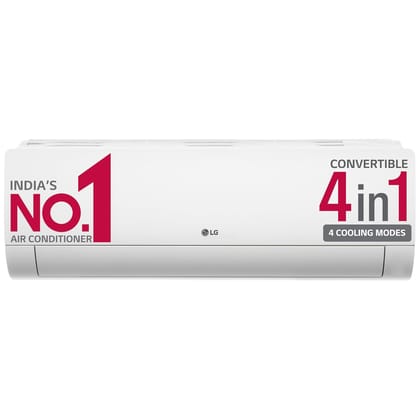 LG 1.5 Ton 2 Star DUAL Inverter Split AC (Copper, Convertible 4-in-1 Cooling, HD Filter, 2022 Model, PS-Q18ZNVE, White), Free 1 Year Extended warranty White