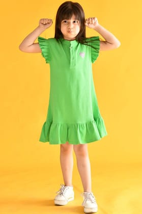 SUMMER GREEN HEART DRESS - GREEN-0-6 MONTHS / 1N / Multi
