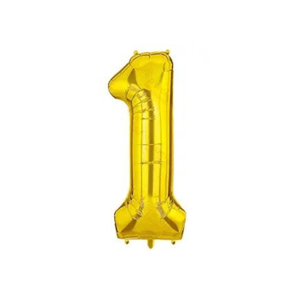 Gold Number 1 Balloon 18 inches ? Only Normal Air ? Not For Helium - Party and Festive Needs | Buy online on ZillyBuy