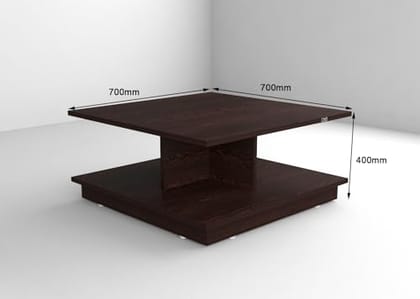 DAS Freya Engineered Wood Coffee Table for Living Room- Flowery Wenge