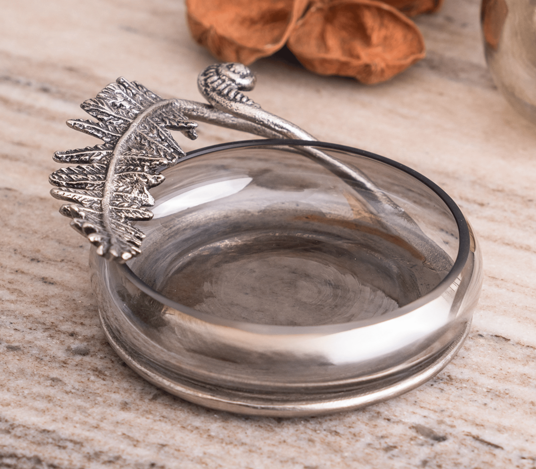 SILVER FERN SOAP DISH