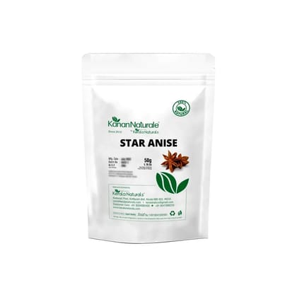 Star Anise Whole 50 gm  by Kerala Naturals Star Anise Whole 50 gm  by Kerala Naturals