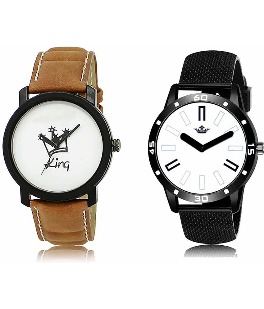 Lorem - Analog Watch Watches Combo For Men and Boys ( Pack of 2 )