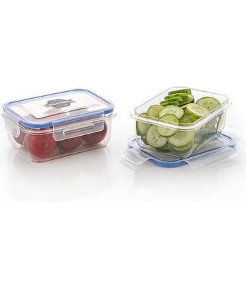 iview kitchenware Grocery/Dal/Pasta PET Transparent Food Container ( Set of 2 )