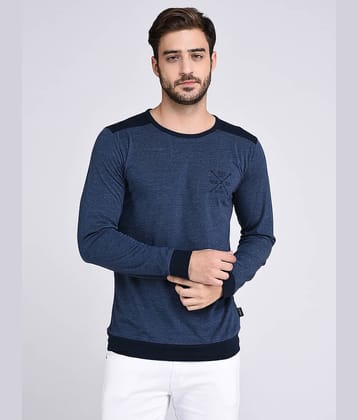 Rigo Pack of 1 Cotton Slim Fit Men's T-Shirt ( Blue )