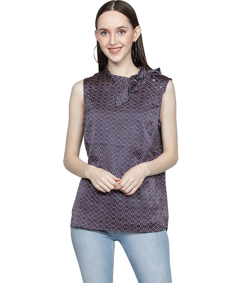 NUEVOSDAMAS Women's Polyester Regular Top ( Purple )