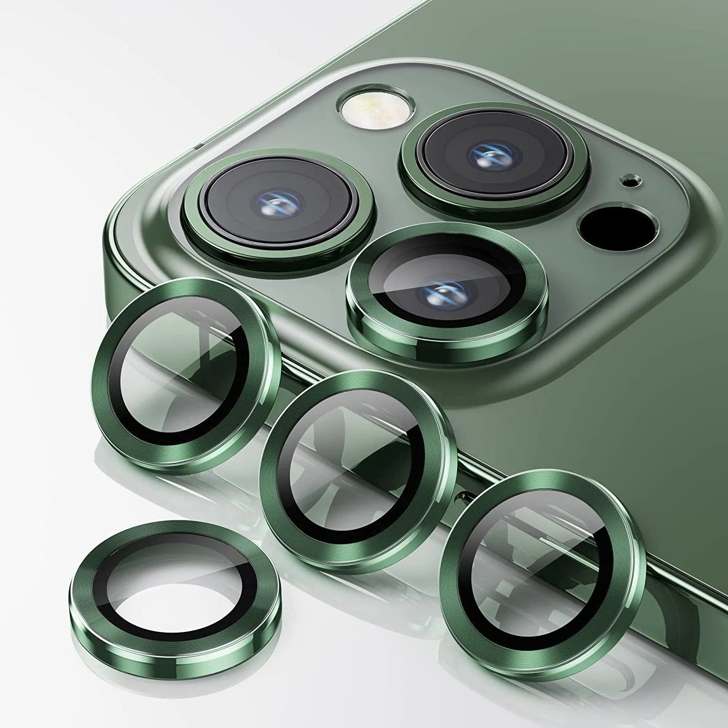iPhone 13 Series Exclusive Limited Edition Camera Ring Lens Protector-Green / iPhone 13 Pro Max