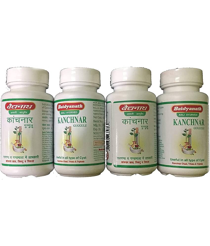 Baidyanath Kanchanar Guggulu 80 Tablets (Pack of 4)