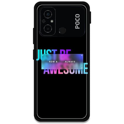 Now & Always - Glossy Metal Silicone Case For Poco Models-Poco C55