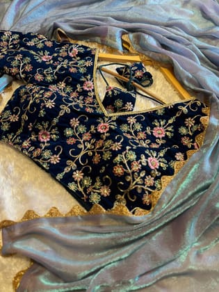 SABYASANCHI SUPER HIT NEW WEDS AND PARTY WEAR SAREE WITH BLOUSE-M