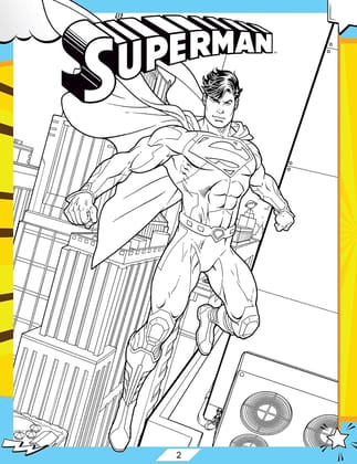 Superman Activity and Colouring Book [Paperback] Dreamland Publications
