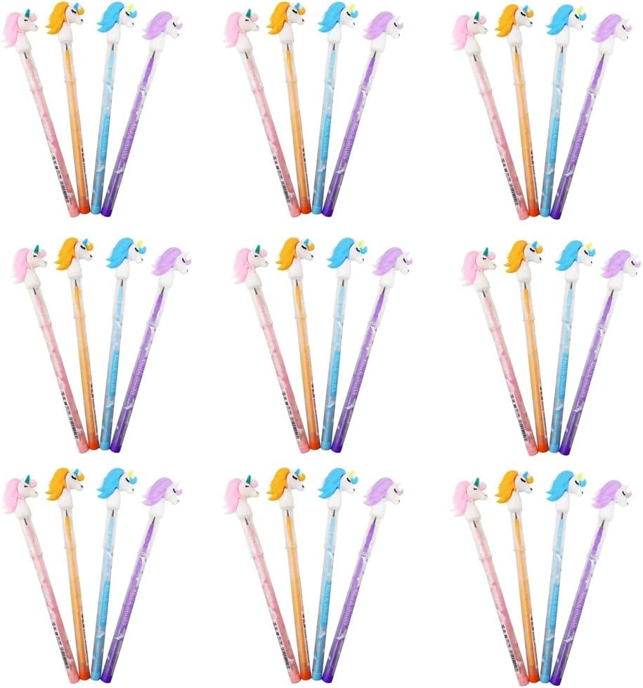 BREEPREE Unicorn Fancy Push Pencils Pack of 24