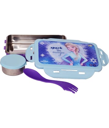 Gluman - 3D Disney Frozen Character Stainless Steel School Lunch Boxes 1 - Container ( Pack of 1 )