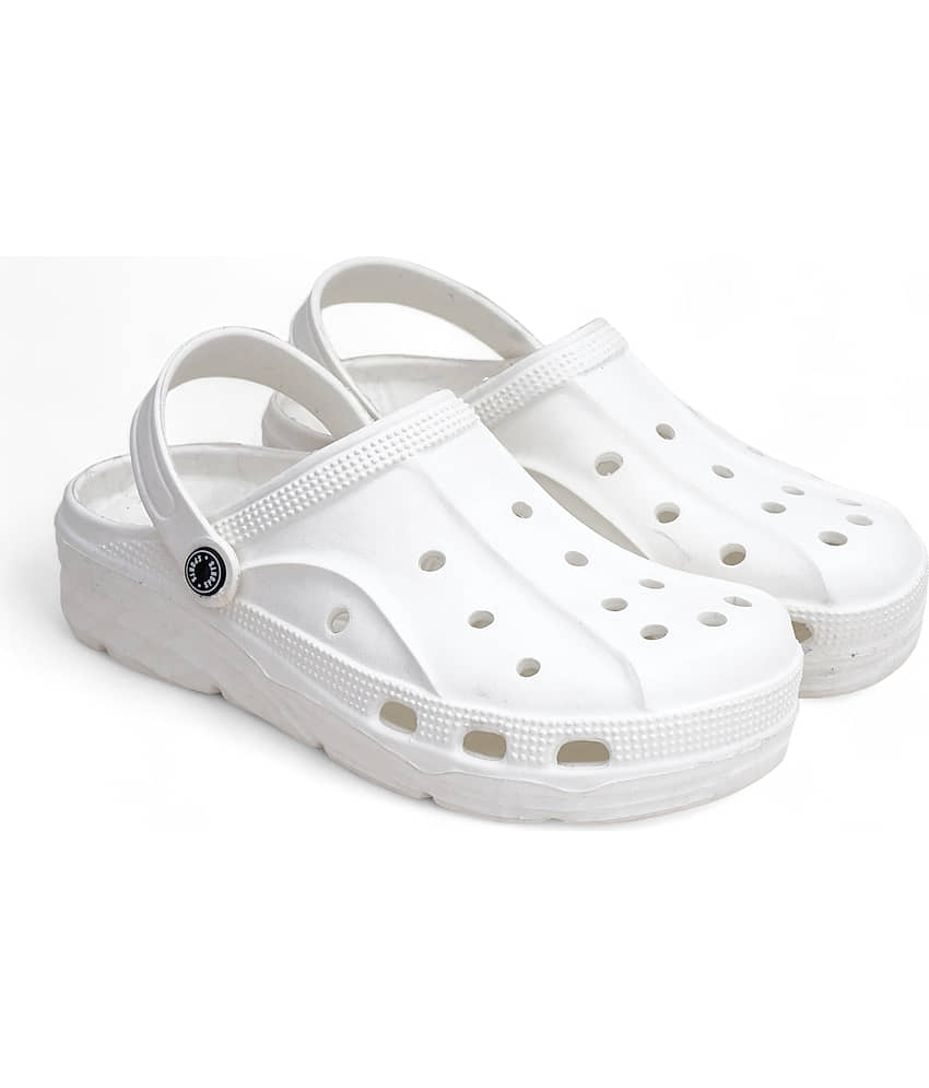 Hotspot - White Men's Clogs