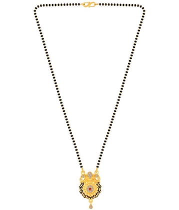 Silver Shine - Black Mangalsutra ( Pack of 1 )