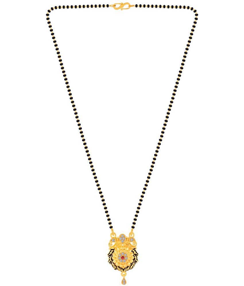 Silver Shine - Black Mangalsutra ( Pack of 1 )