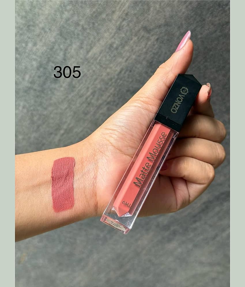 VONZO Maroon Matte Long Lasting Liquid Lipstick ( Pack of 1 )