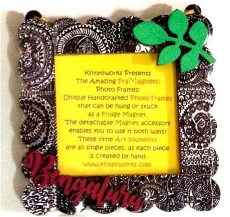 Framagneto ILLU-GINATION Art Work Bengaluru City Sqaure Frame