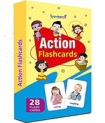 Actions Flash Cards for Kids Early Learning | Easy & Fun Way of Learning 1 Year to 6 Years Babies