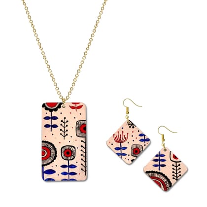 Scandinavian Art on MDF Jewellery DIY Kit by Penkraft