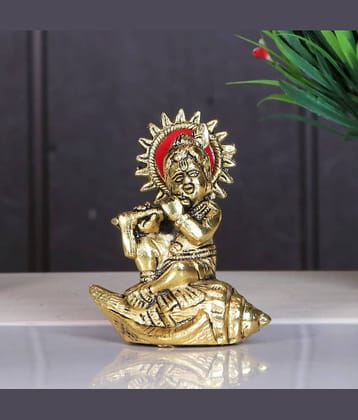 KridayKraft Aluminium Laddu Gopal Idol ( 11.5 cm )
