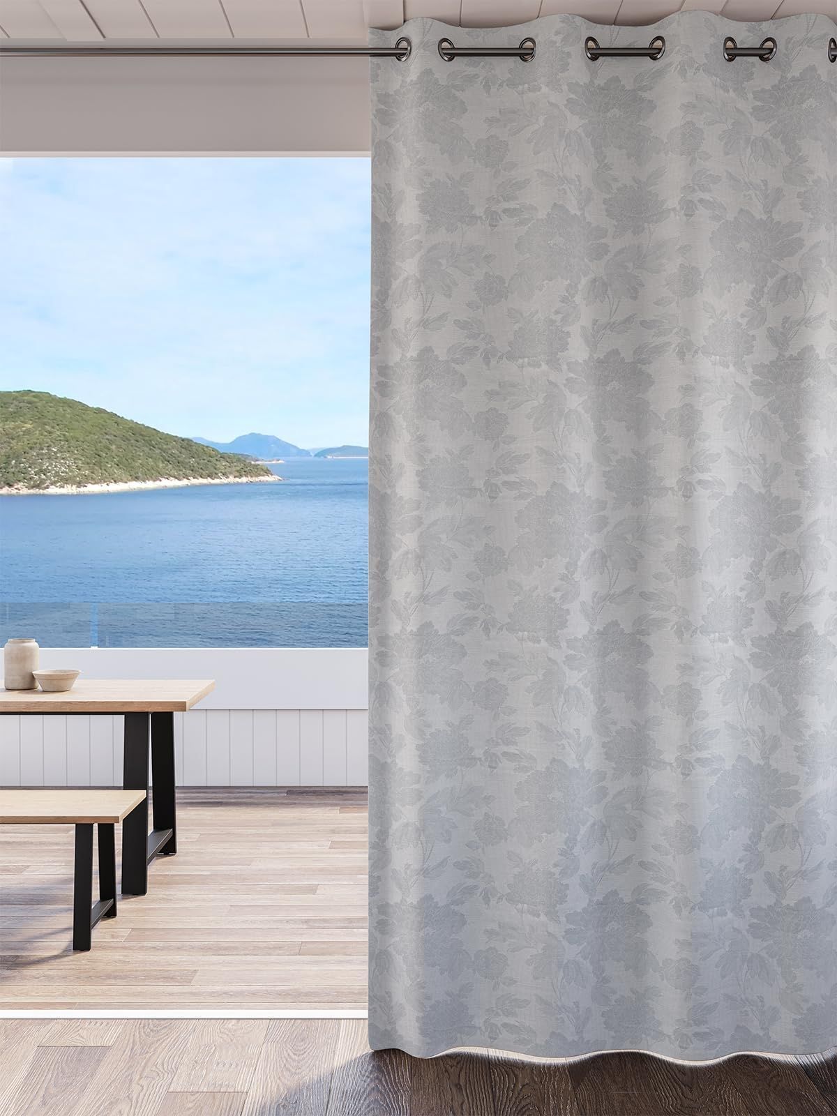 DDECOR - 100% Polyester Door 7 Ft|135 CM X 225 CM| - Grey