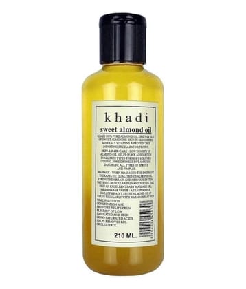 Khadi Oil Sweet  Almond Oil 210Ml