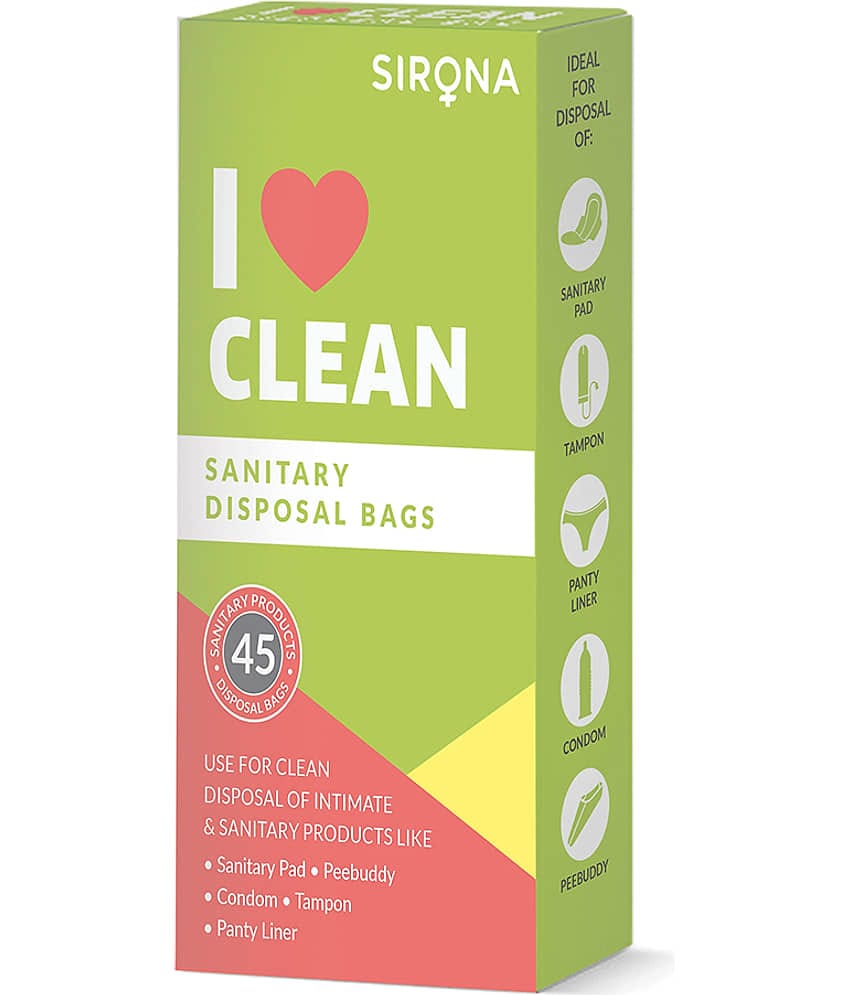 Sirona 45 Intimate Disposable Bag for Sanitary Pad/Tampons