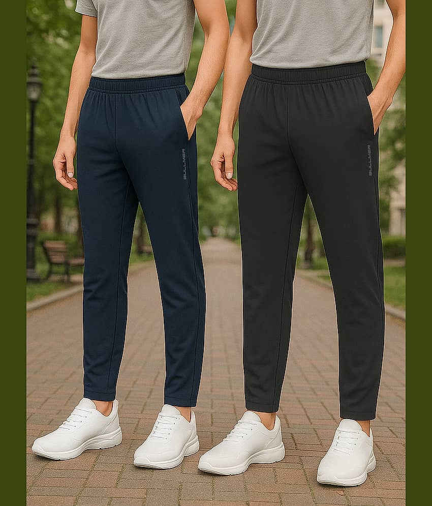 BULLMER Multicolor 2 Cotton Blend Men's Trackpants ( Pack of 2 )