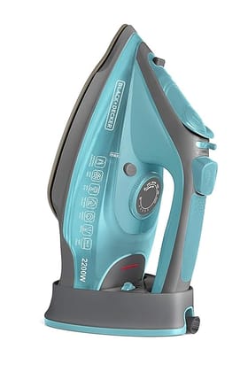 Black Plus Decker Steam Iron with Cordless 2200W