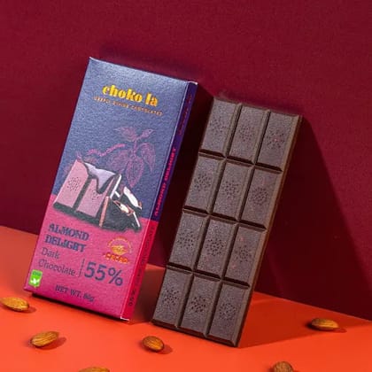 Almond Delight Dark Chocolate Bar