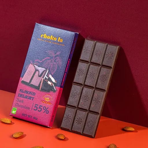 Almond Delight Dark Chocolate Bar