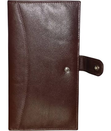 Style 98 Genuine  Leather Brown Passport Holder