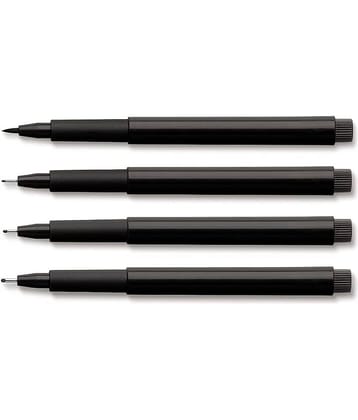 Faber-Castell Pitt Pen Set 4 Black (S,F,M,B)