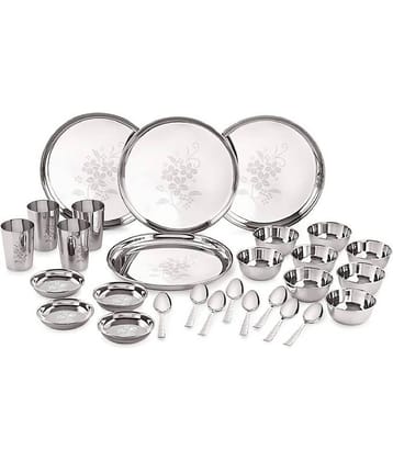 Neelam Stainless Steel Dinner Set of 28 Pieces