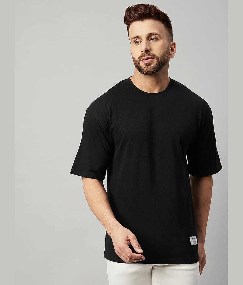 Gritstones Pack of 1 Cotton Blend Regular Fit Men's T-Shirt ( Brown )