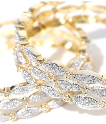 YouBella Bangles for Women Stylish Traditional Casual Party American Diamond Bangles for Women and Girls (2.8)