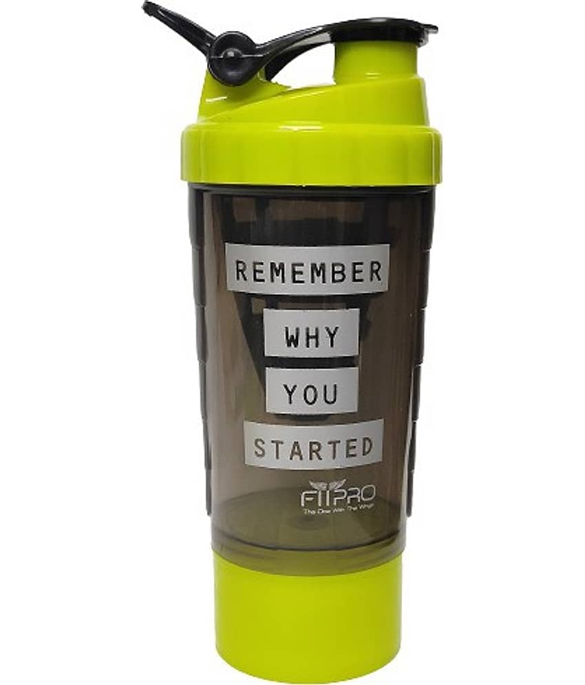 FitPro Plastic Multicolor 500 mL Shaker ( Pack of 1 )