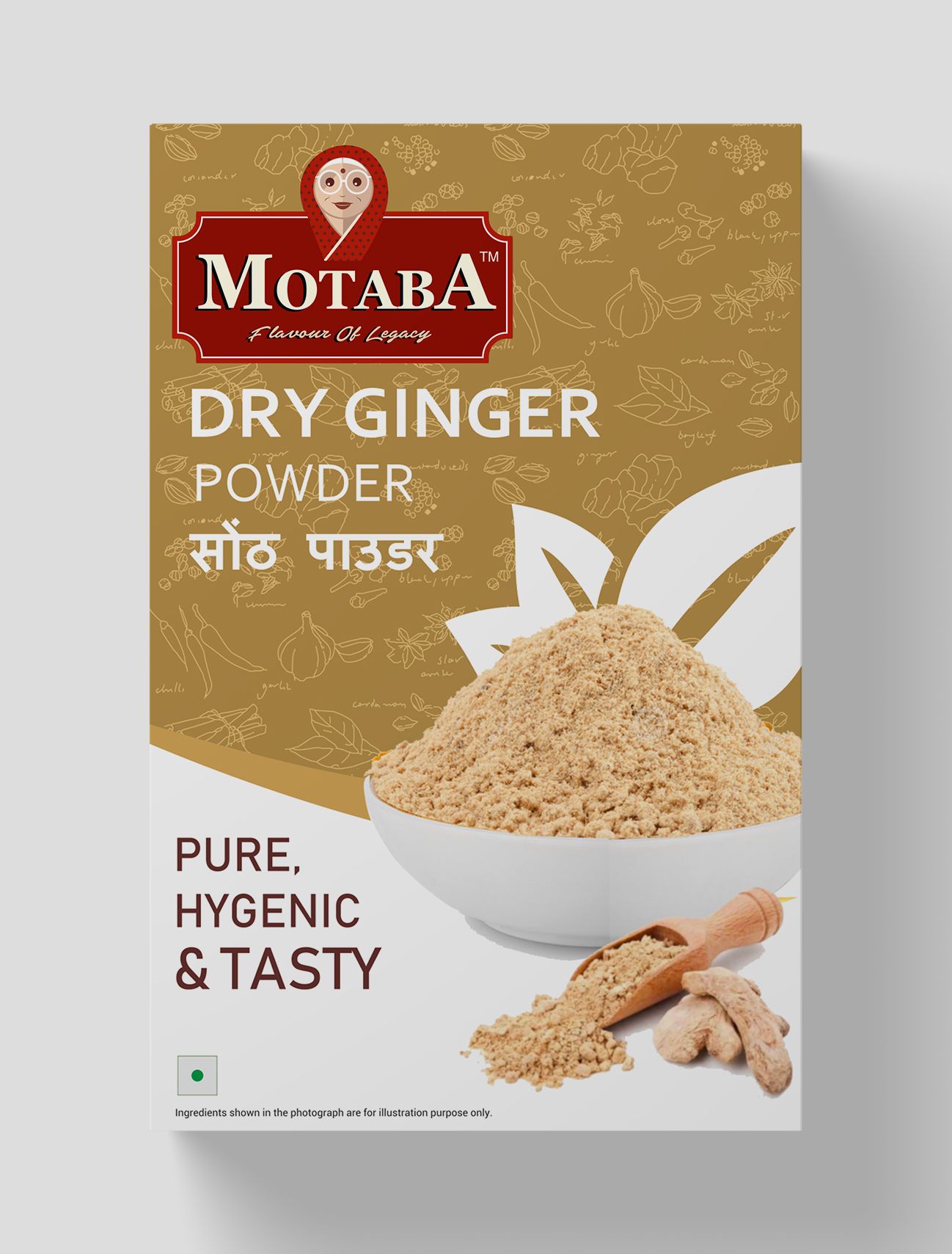 MOTABA Dry Ginger Powder, 100 gm